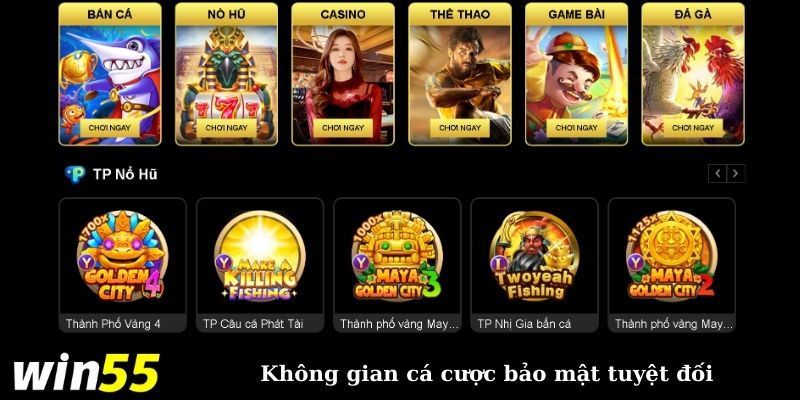 Không gian cá cược bảo mật tuyệt đối